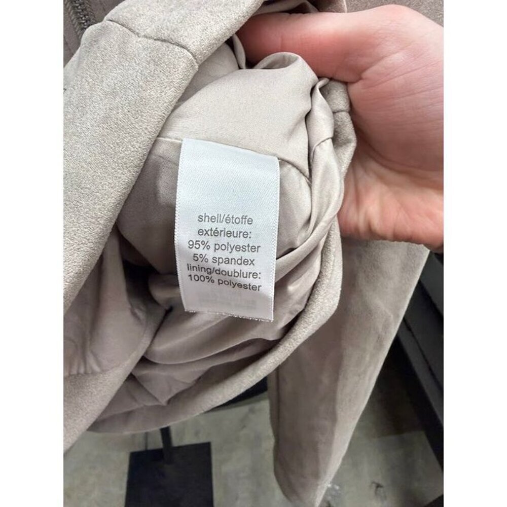 Maurices Tan Faux Suede Full Zip Jacket - Picture 4 of 5